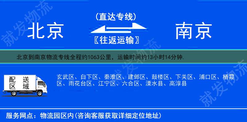 北京西城區(qū)到南京物流運(yùn)費(fèi)-西城區(qū)到南京物流公司-西城區(qū)發(fā)物流到南京-
