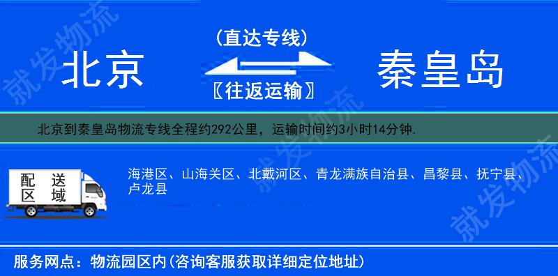 北京西城區(qū)到秦皇島物流公司-西城區(qū)到秦皇島物流專線-西城區(qū)至秦皇島專線運(yùn)費(fèi)-